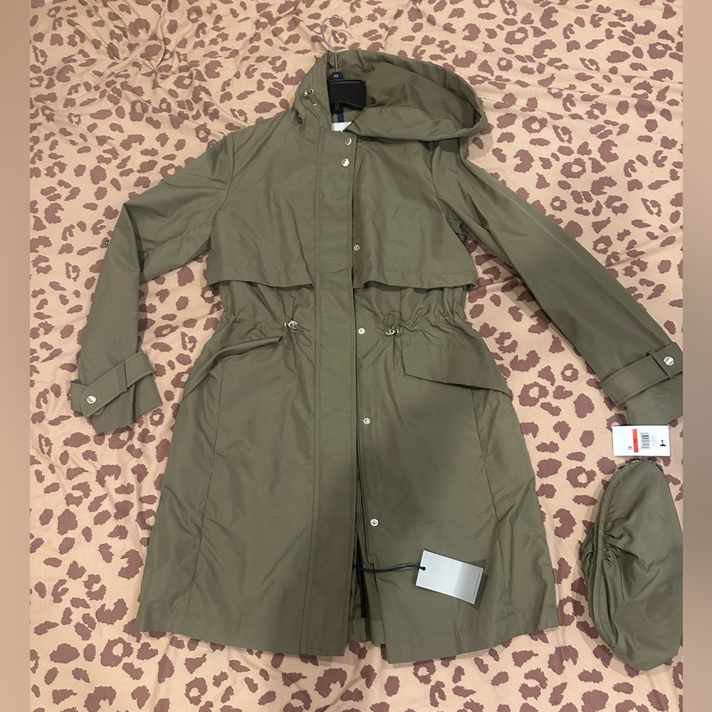 Cole Haan signature olive Khaki Women's Utility Jacket - Picture 3 of 17